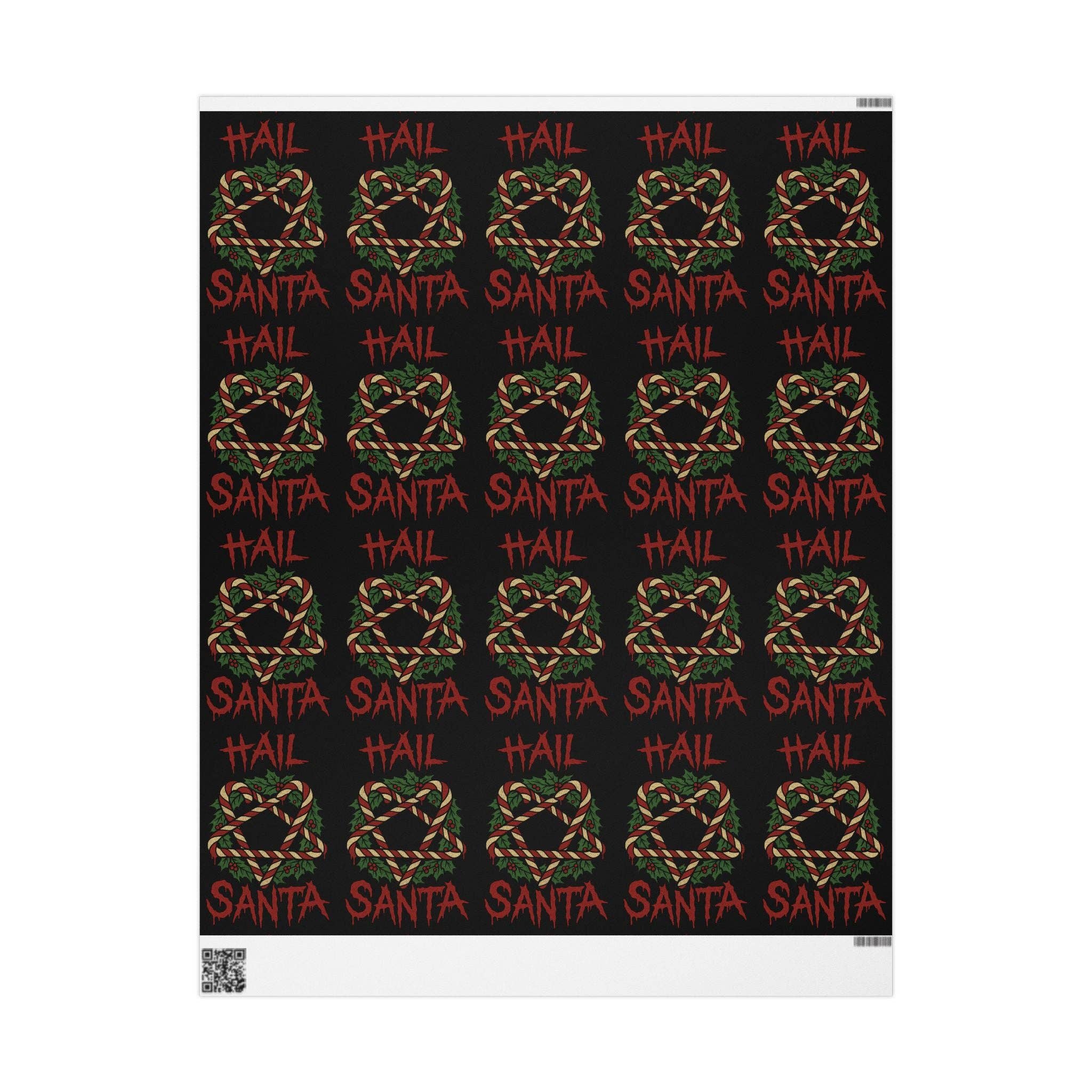 Goth Cloth Co. - Wholesale Flat Wrap - Hail Santa Gift Wrap0