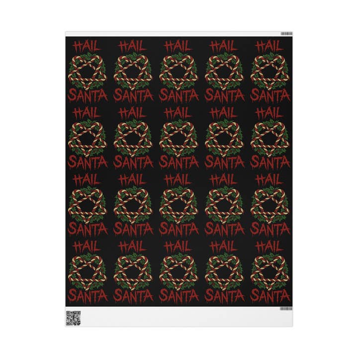 Goth Cloth Co. - Wholesale Flat Wrap - Hail Santa Gift Wrap