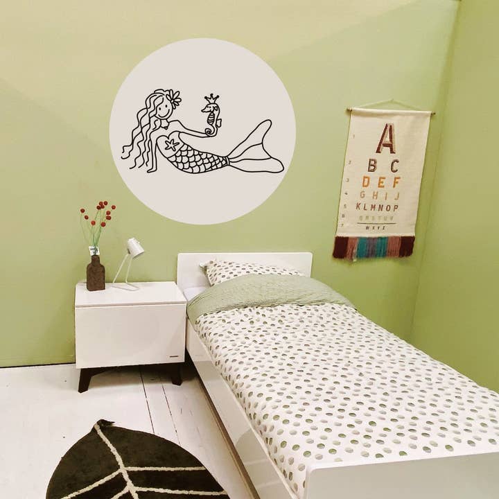 Adesivo da parete Emma la Sirenetta per la vendita all'ingrosso da parte di Edwali