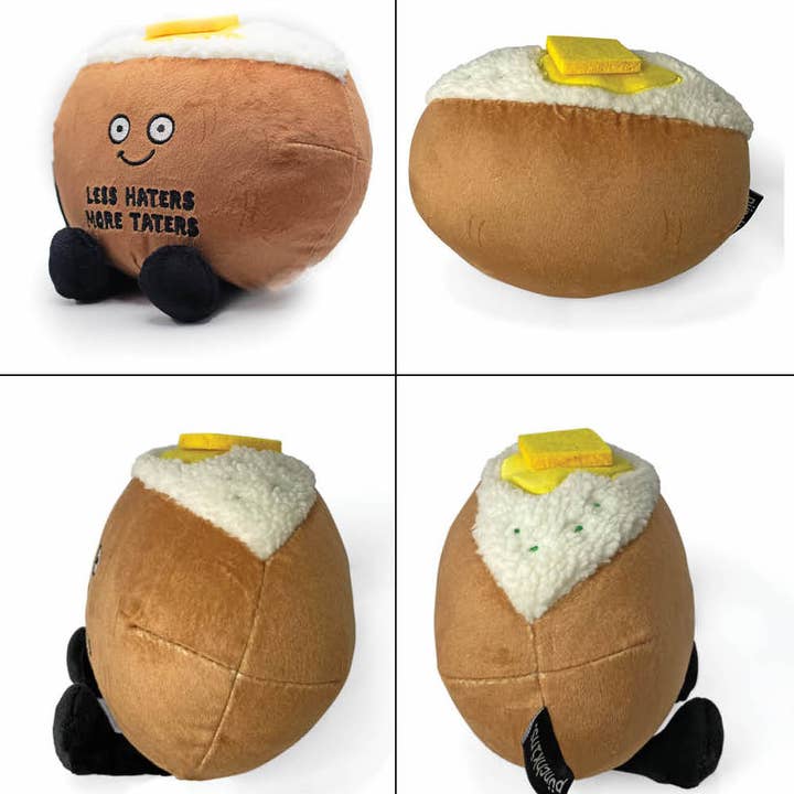 Punchkins - Wholesale Stuffed/Plush Toy - Kids & Baby - "Less Haters, More Taters" Plush Baked Potato