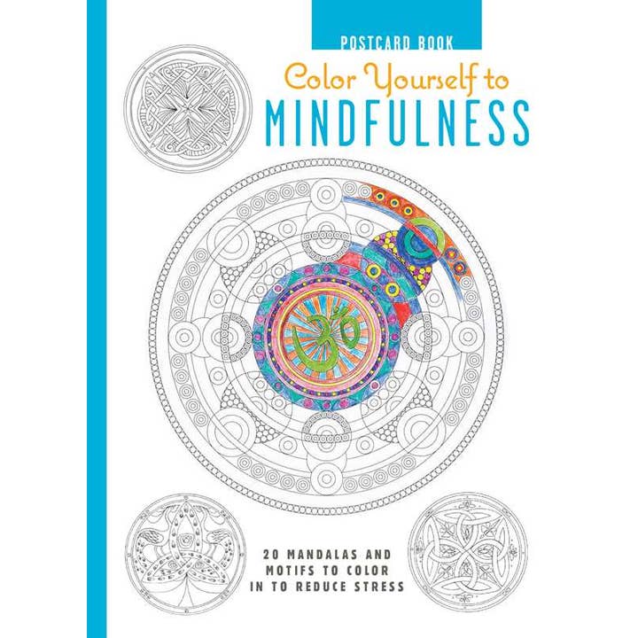 Simon & Schuster - Wholesale Coloring & Activity Book - Adult - Color Yourself to Mindfulness Postcard Book by