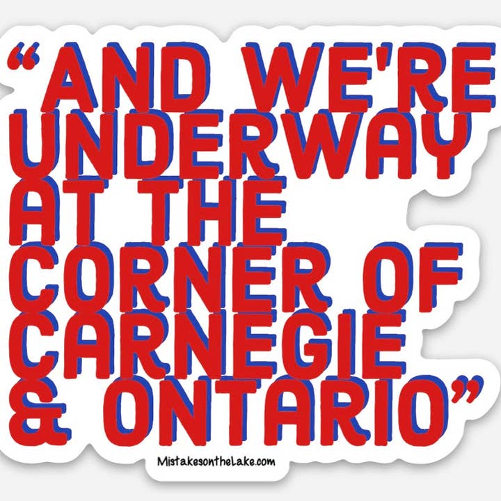 Mistake on The Lake - Wholesale Sticker - We're Underway Tom Hamilton Sticker
