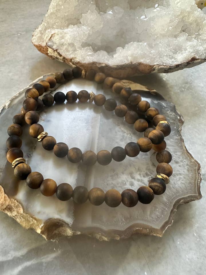 TIGER EYE Bracelet - 6mm for wholesale by Twisted Pine Jewelry