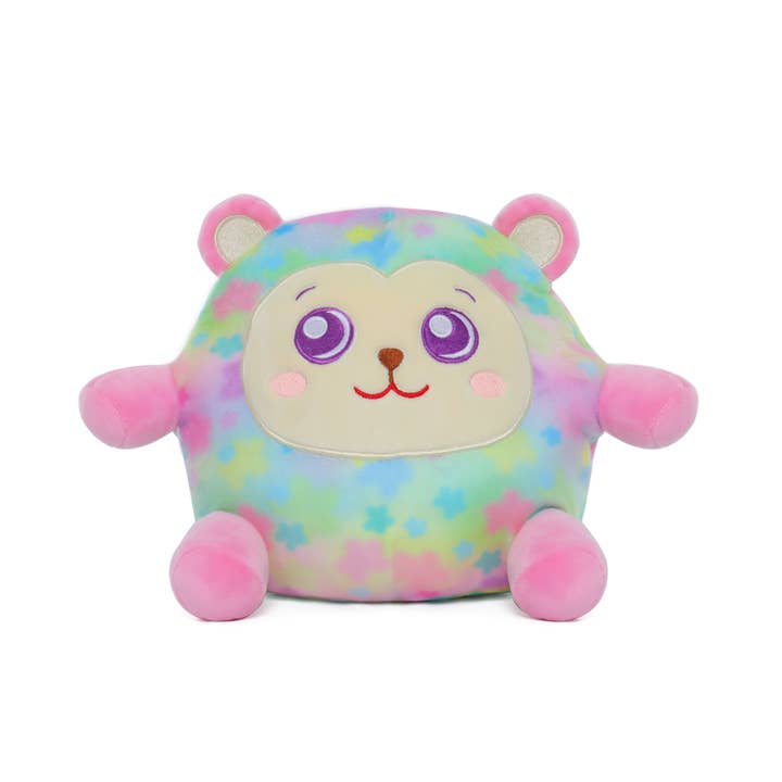 World Roller Toys - Wholesale Stuffed/Plush Toy - Kids & Baby - Mona the monkey | Glow in the Dark 7.5" Soft Plush Toy