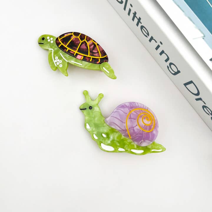 SoapElenGlen - Wholesale Hair Clip - Women's - Whimsical Animal Side Hair Clips, Alligator Barrette8