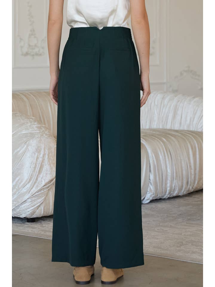 SKIES ARE BLUE - Wholesale Pants - Women's - Recycled Poly Wide Leg Pants2