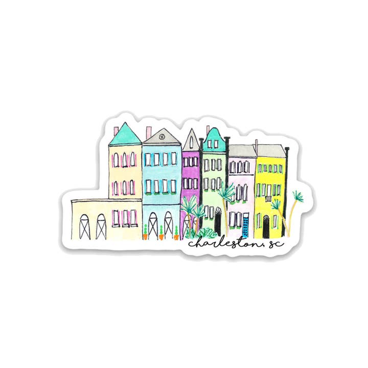 Island Haus Co - Wholesale Sticker - Rainbow Row Sticker