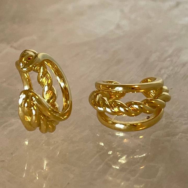 Je T'aime Cuff Örhänge (Singel) för wholesale av House of Au.ORA