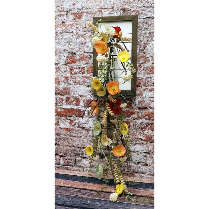 Poppy Dripping Garland in meerdere kleuren voor wholesale door WT Collection