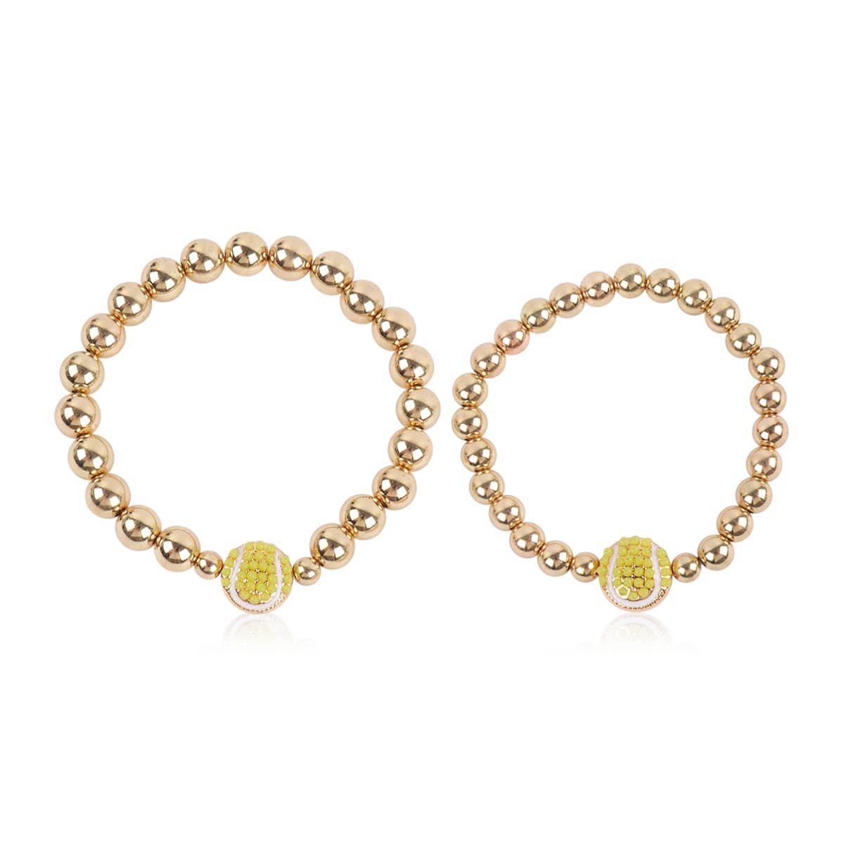 Loven x Mini Momo - Wholesale Beaded Bracelet - Mommy and Me Bracelets - Rhinestone Sports Charm Set1