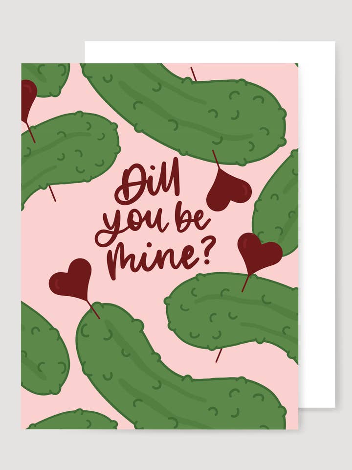 "Serás Meu Pickle" Cartão de Dia dos Namorados por atacado de the letters mdn