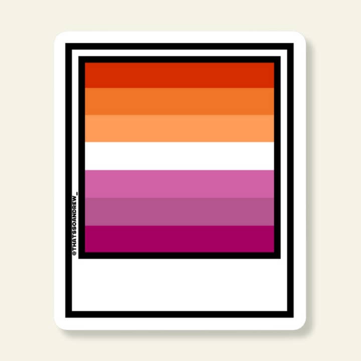 Lesbian Pride Vinyl Sticker voor wholesale door That’s So Andrew