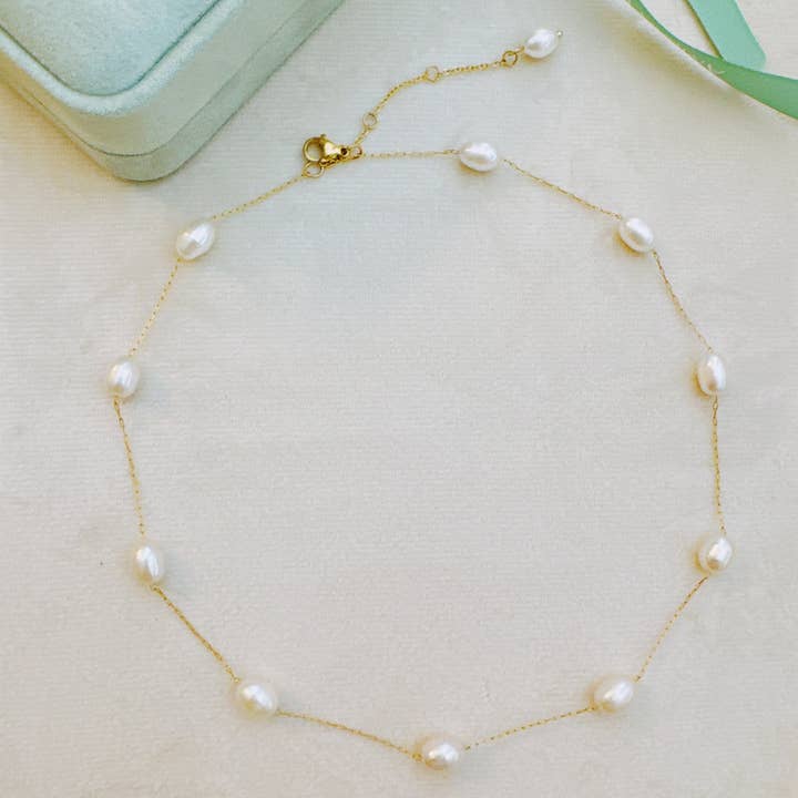 Ellison+Young - Wholesale Beaded/Pearl Necklace - Esther Freshwater Pearl Necklace
