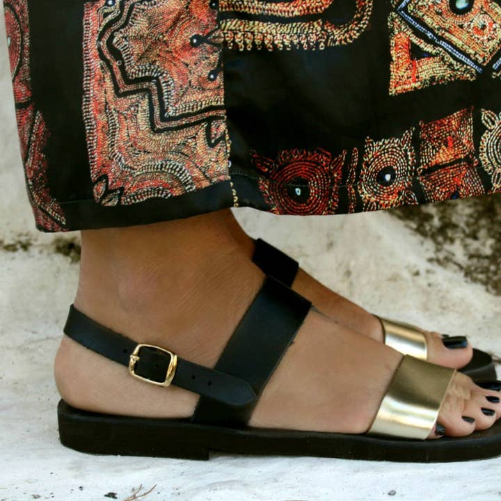 Greek handmade Leather Sandal : Alcestis for wholesale by Marbe Sandals
