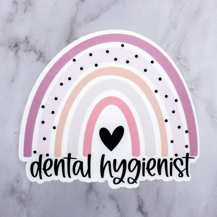 Dental Hygienist Occupation Rainbow Sticker for wholesale by MaMarie & Co.