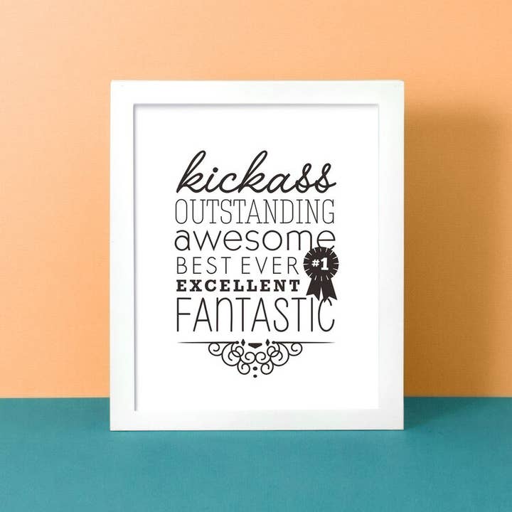 Imprimé Kickass pour la vente par OrangeBeautiful