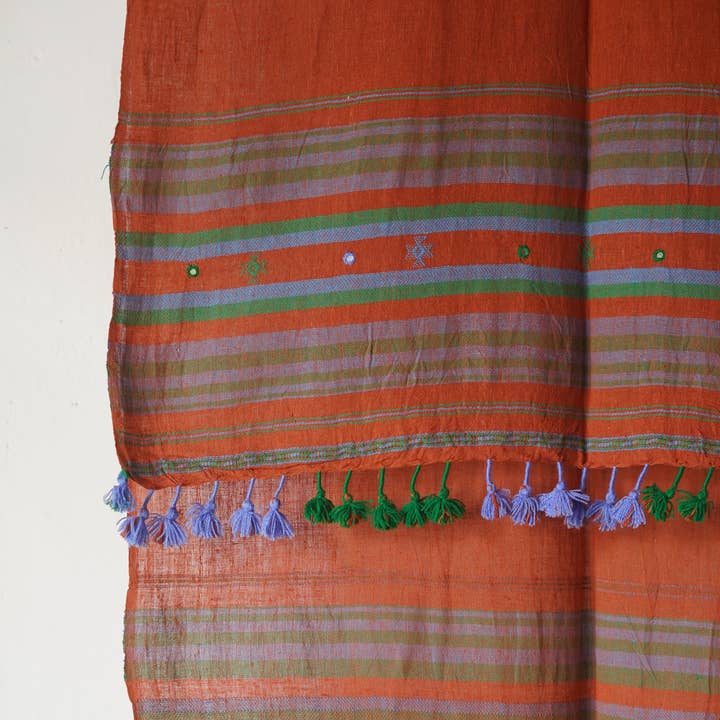 Annahmol - Wholesale Scarf - Unisex - Organic Indigenous Woven Cotton & Natural Dye Scarf45