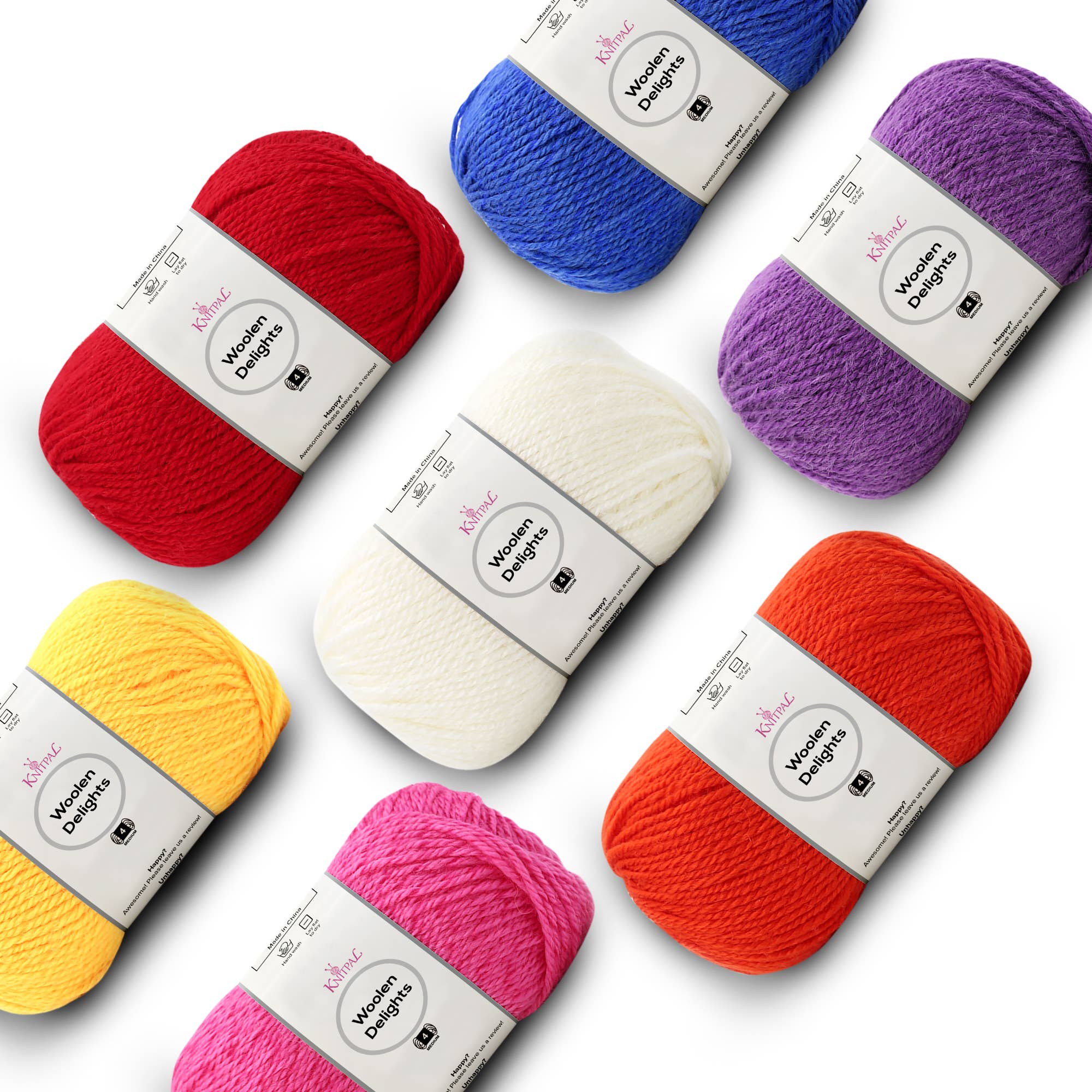 KnitPal - Wholesale Yarn - Woolen Delights Multicolor Pack of 7 Skeins9