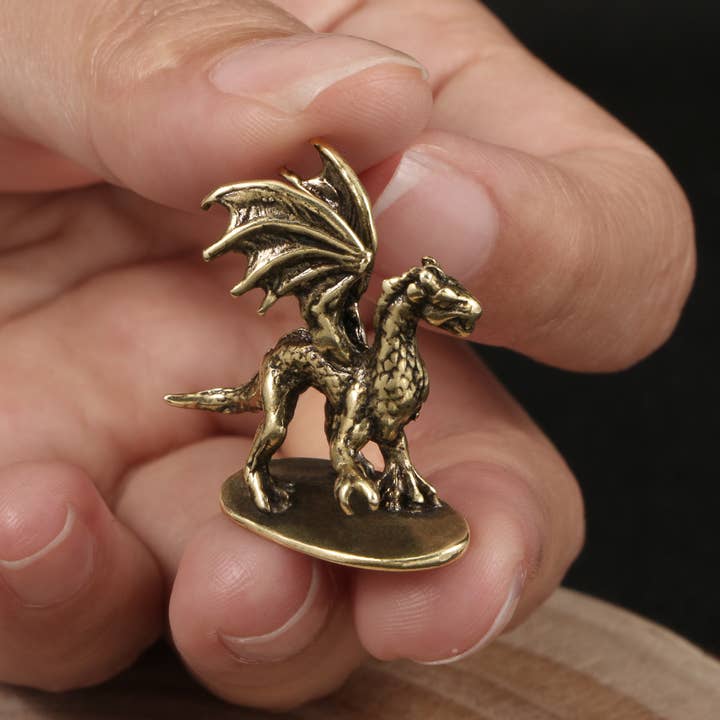 Gemcohub - Wholesale Decorative figurine - Pterosaur Flying Dragon Small Dinosaur Brass Ornaments1