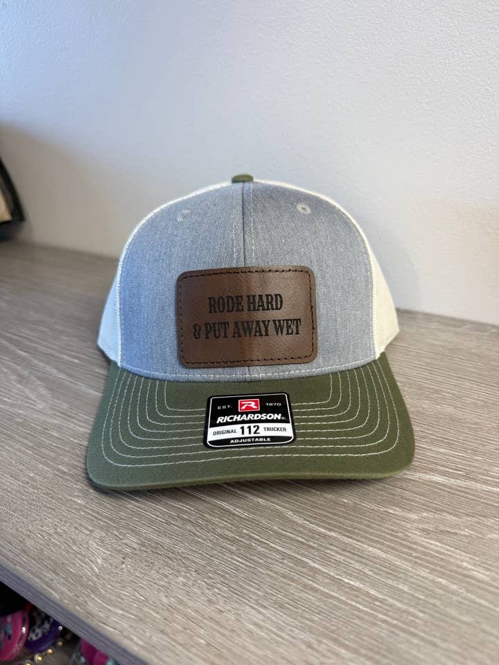 Rode Hard Men's Richardson 112 Trucker Hat for wholesale by Designed To Flaunt