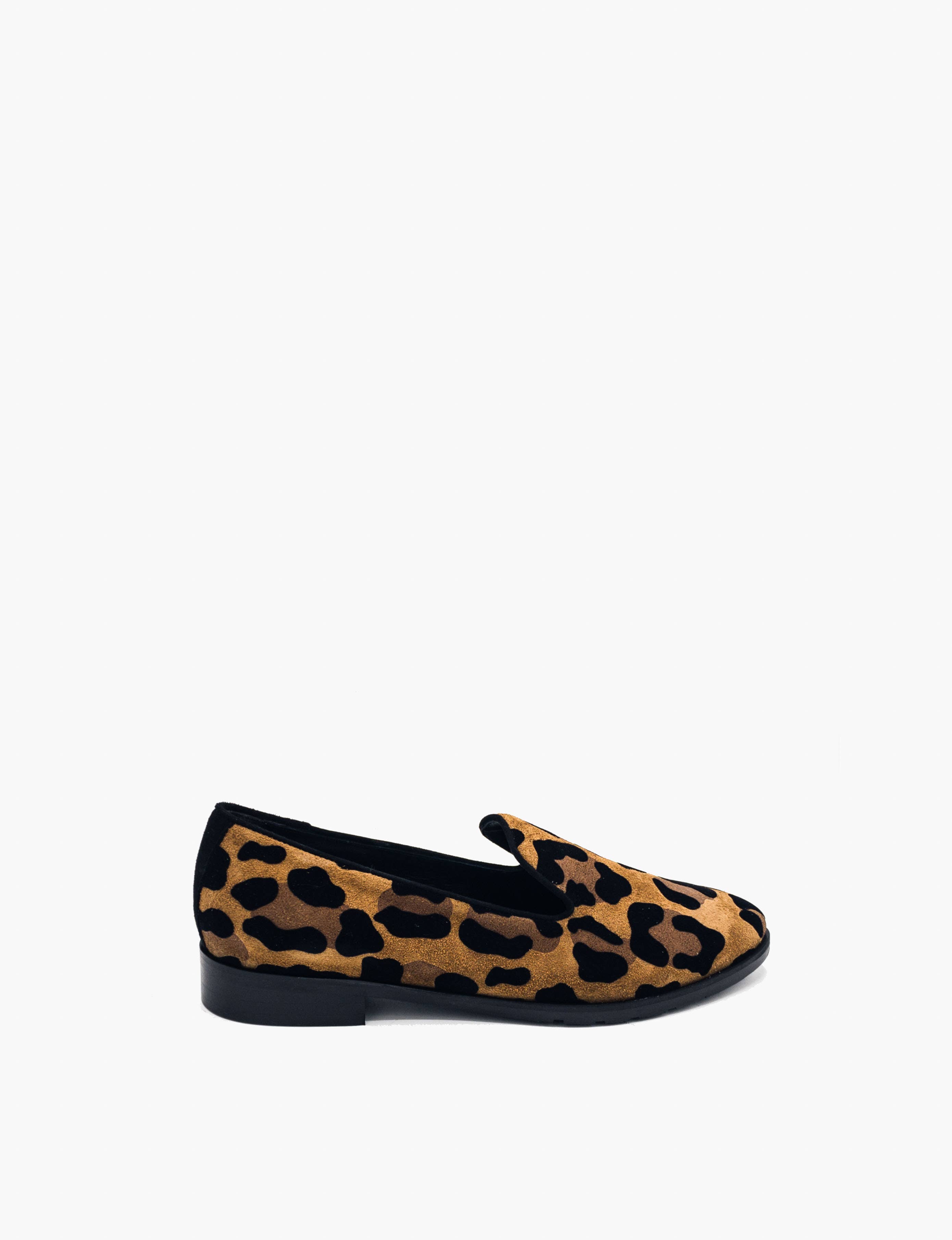 Luca Grossi – Engroshandel Loafer – Kvinder – Loafer i kalveskind med leopardmønster og ruskind2