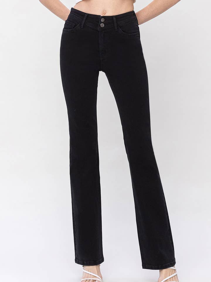 JEAN BOOTCUT DÉTAIL PANNEAU HAUT T5941 pour la vente par VERVET by FLYING MONKEY