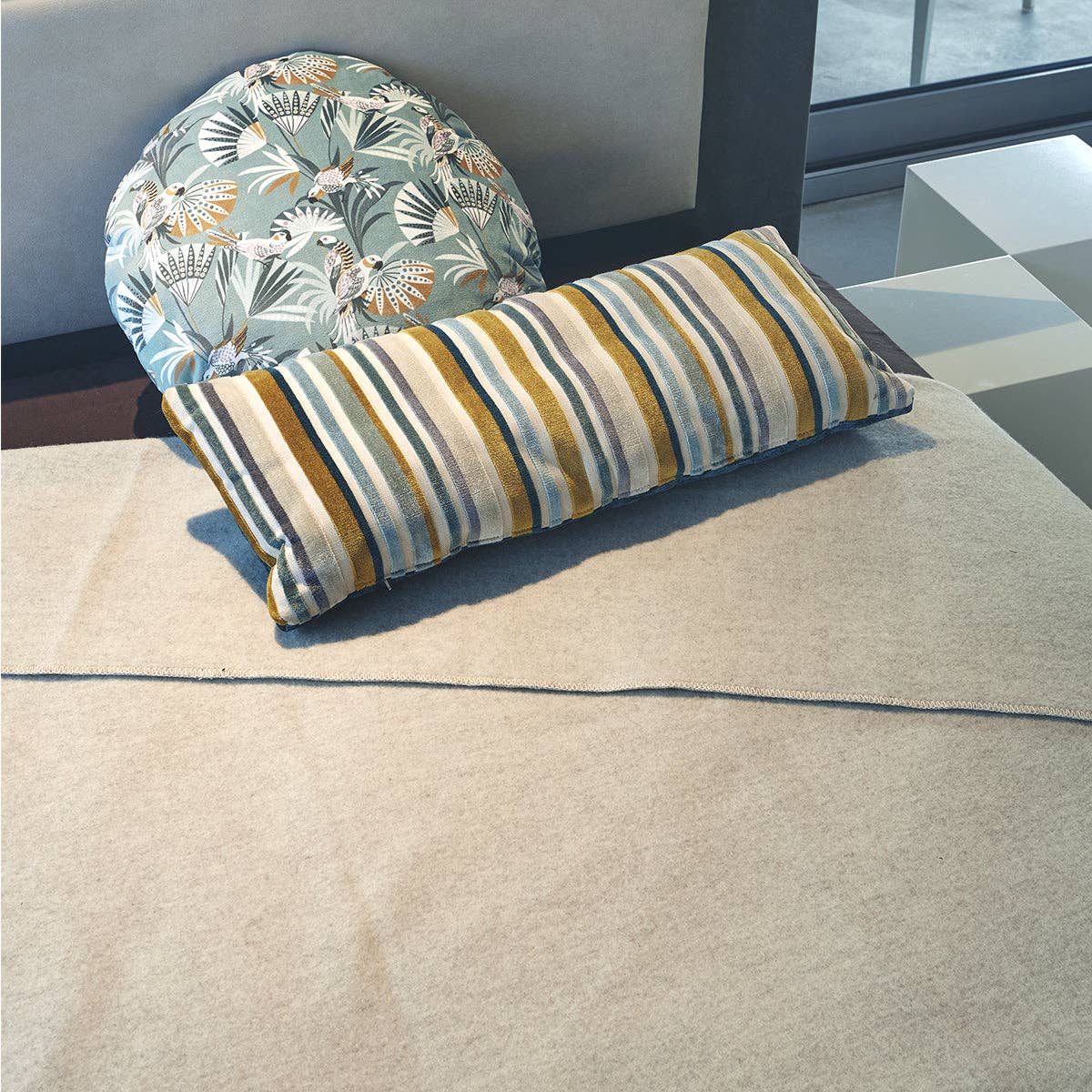 Bottoli - Wholesale Bedding Blanket - Single bed blanket LANAITALIANA - 100% Virgin Merino Wool - Double Face4