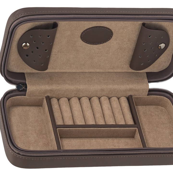 702M Mink Bonded Leather Travel Jewellery Case for wholesale by Mele and Co UK/ EU