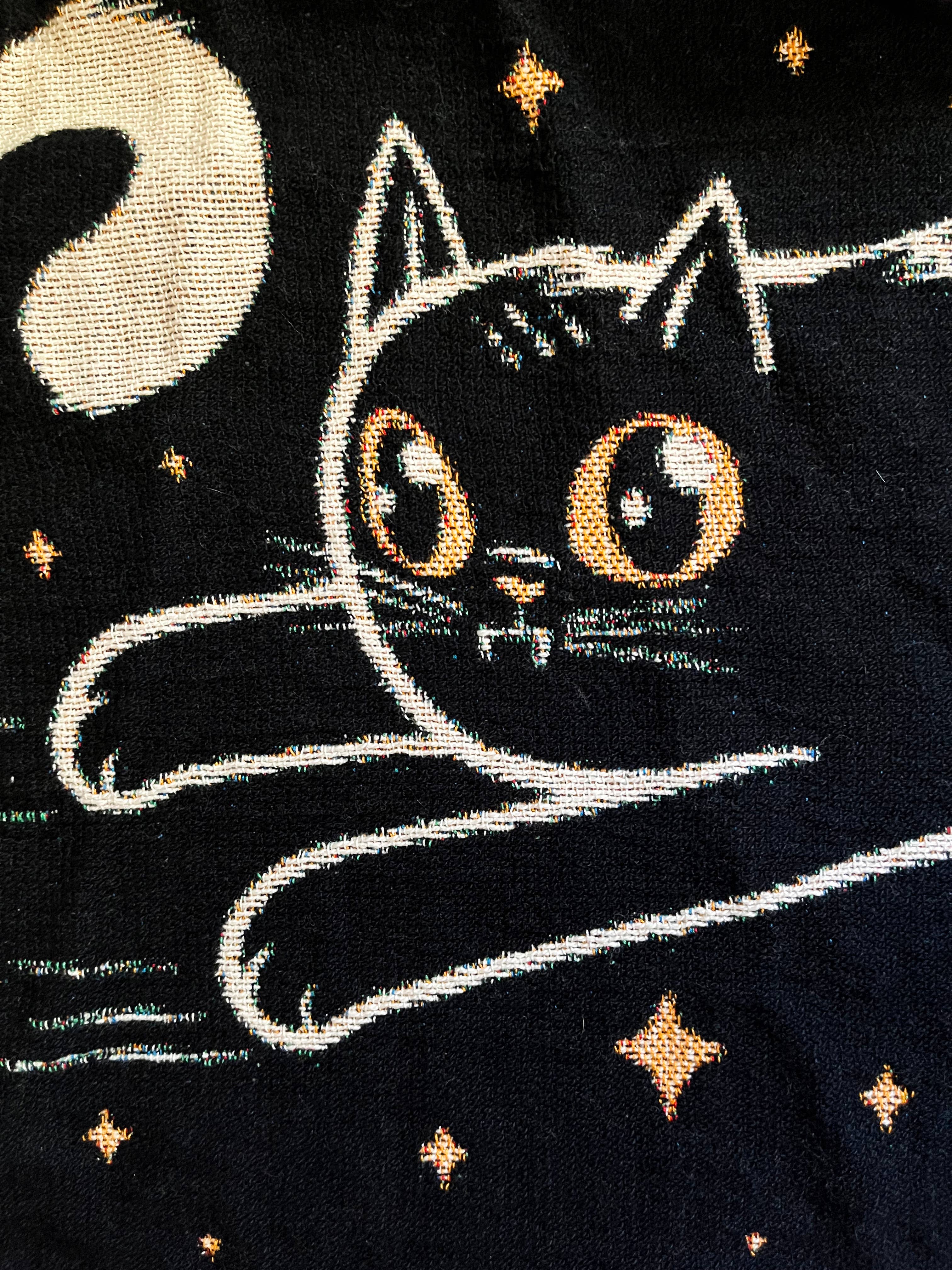 Elissa Marie Creative - Wholesale Throw Blanket - OuroPURRos Woven Throw Blanket | witchy | cats | occult5