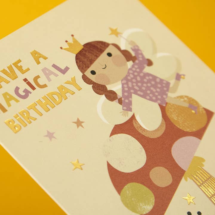 Raspberry Blossom - Wholesale Birthday Card - Birthday Magical Fairy Birthday Card
