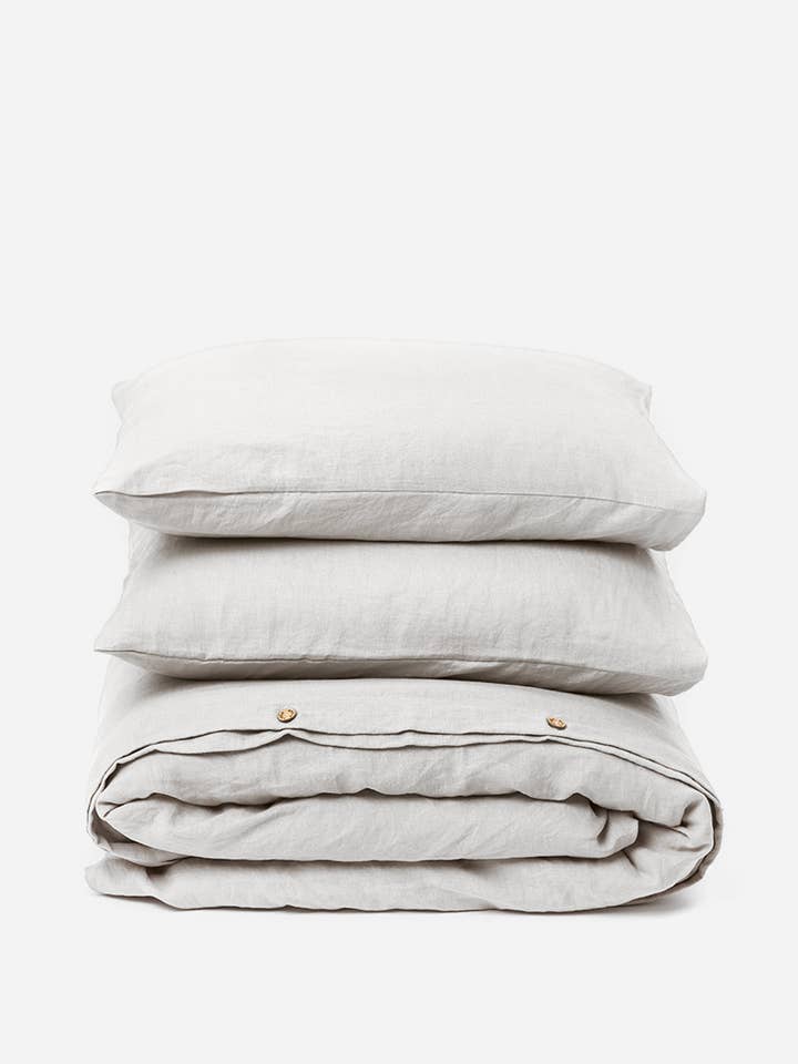 Ljusgrå påslakan set (3st) för wholesale av MagicLinen (We handle U.S. import procedures for you)