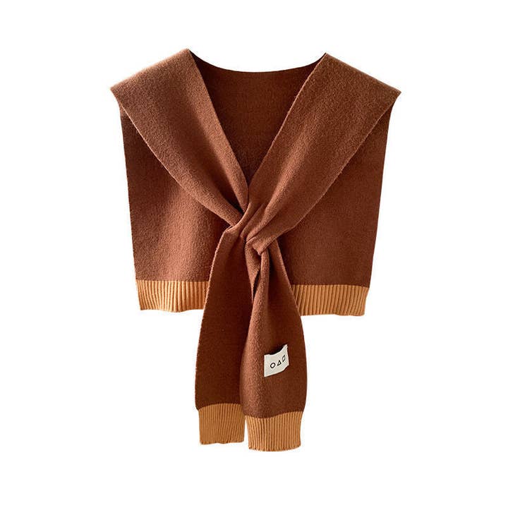 VividLux - Wholesale Wrap - Women's - Cozy Colorblock Knit Shawl3