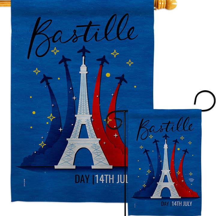 Two Group Flag Co - Wholesale Flag - Flag Bastille 14Th July Day France Garden House 2-Sided3
