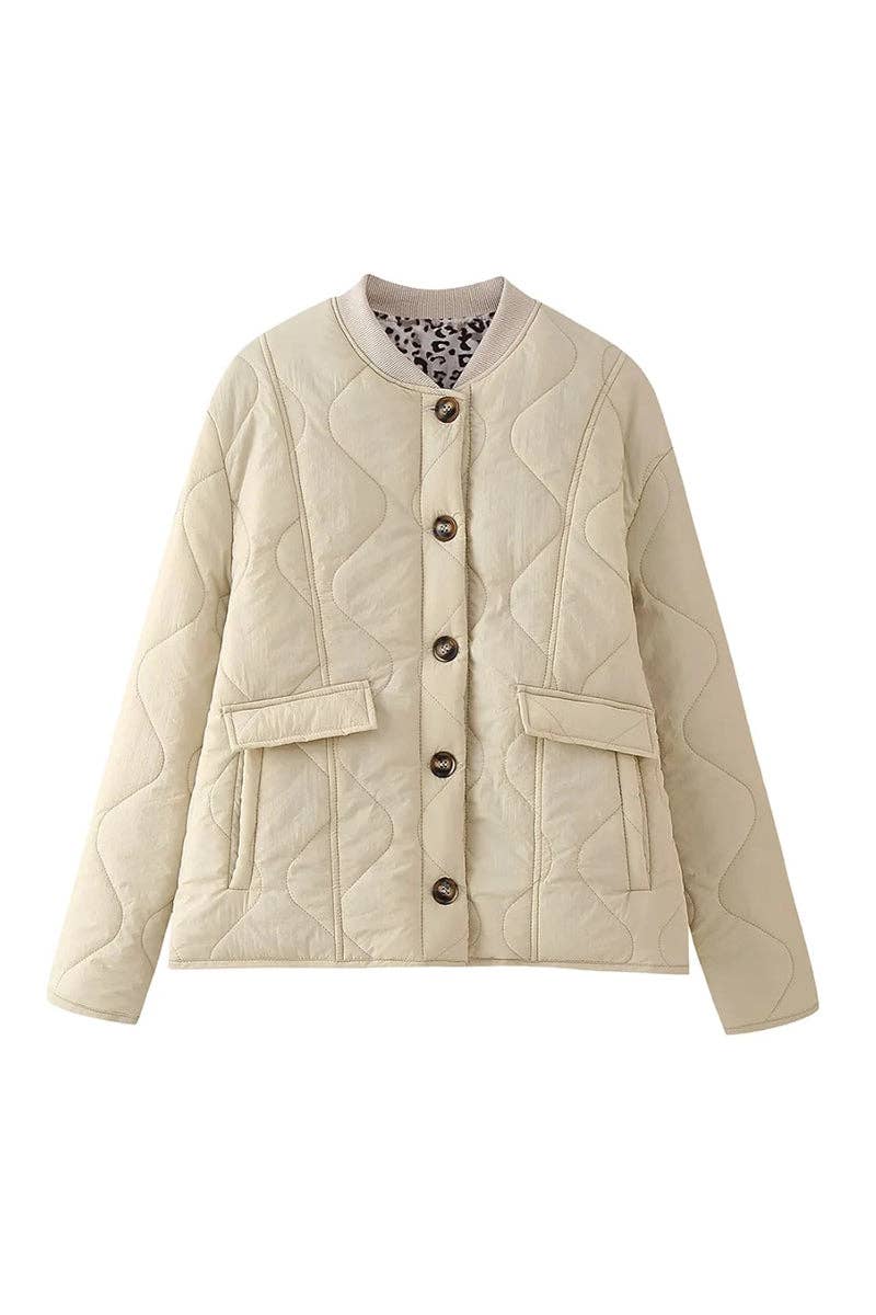 Mccolin - Wholesale Jacket - Women's - Quilted Button-Front Casual Jacket4