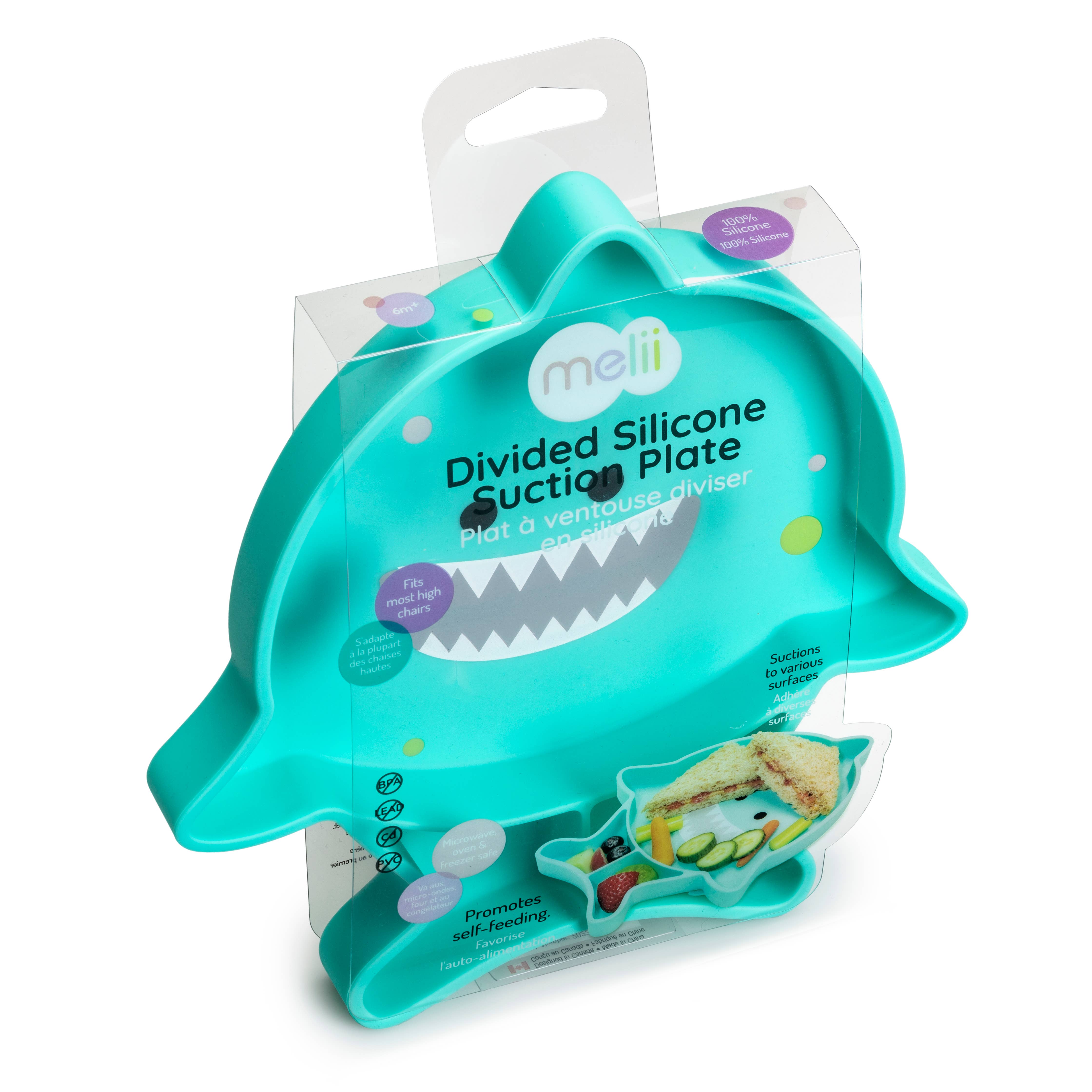 melii - Vente Assiette – enfant et bébé - Assiette à ventouse divisée en silicone11