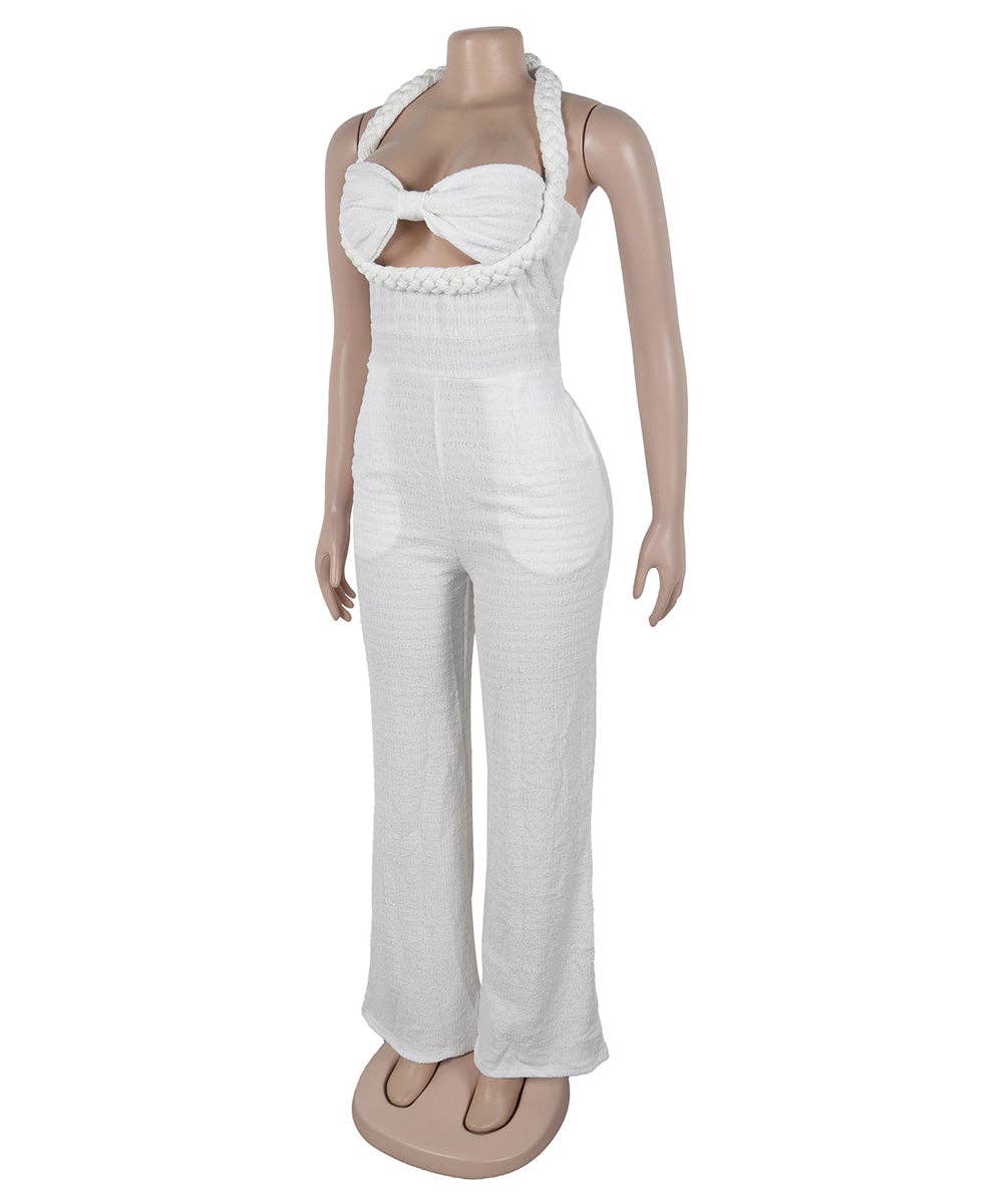 Aria Romance - Wholesale Top & Pant Set (NOT Loungewear) - Women's - Bandeau Wide Leg Jumpsuit6