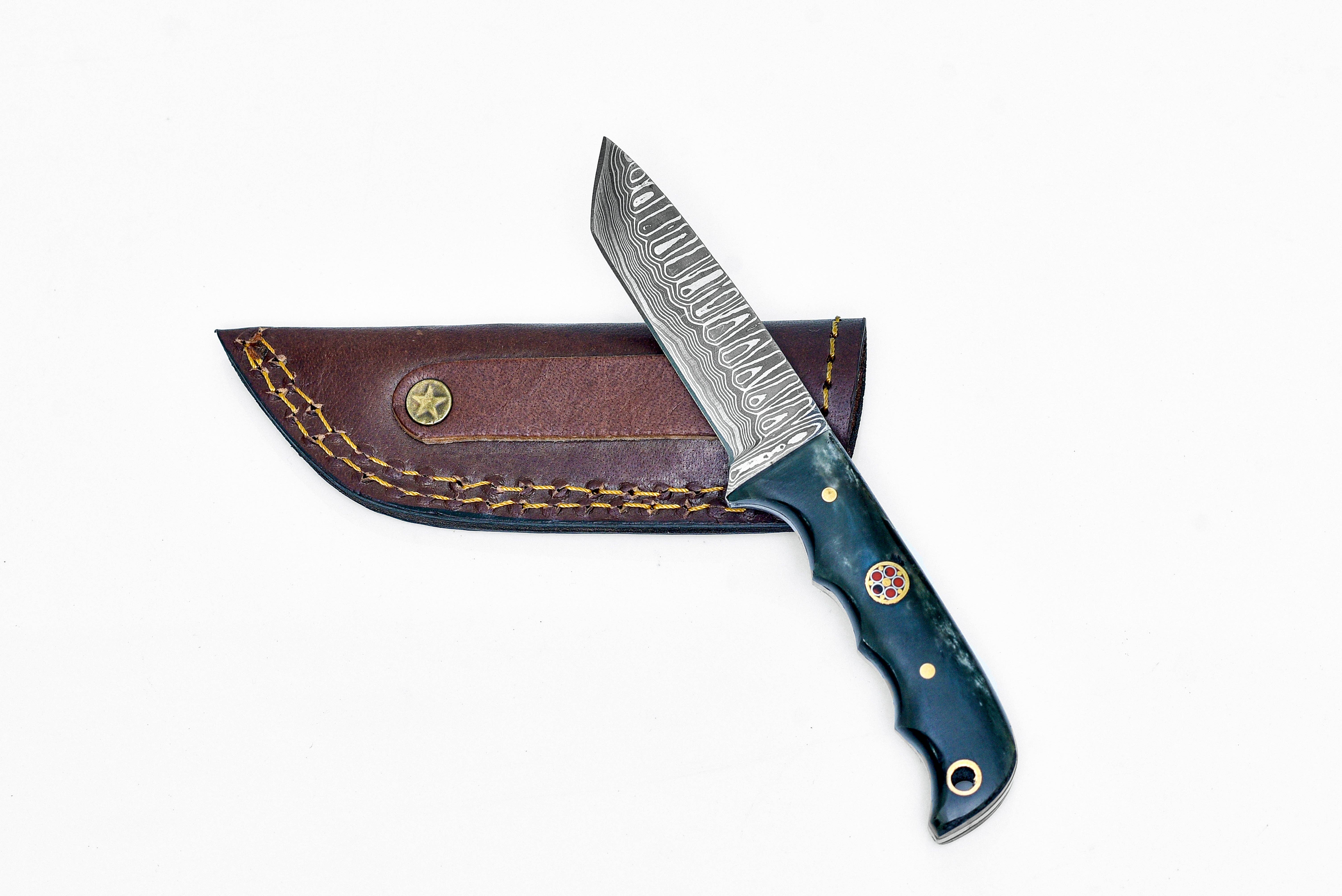 Titan International - Wholesale Zakmes/houder - Damascusstaal EDC-stijl Tanto Compacto TD-10xs1