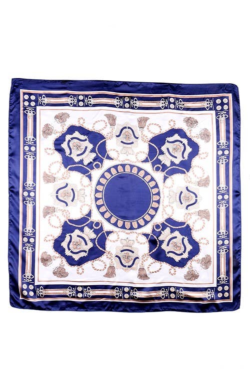 ASSORTED Royalty Vintage Decor Silk Imitation Scarves for wholesale on Faire4