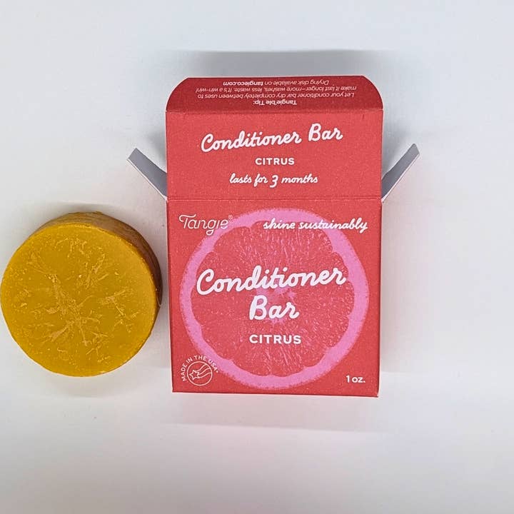 Tangie Citrus Conditioner Bar Plastic-Free, Softening, Shine and other Purchase Wholesale conditioner bars. Free Returns & Net 60 Terms on Faire trending on Faire.
