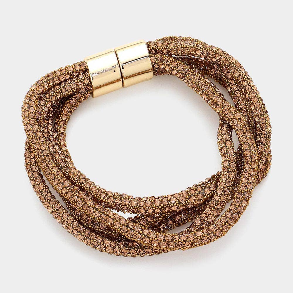 Sensibling Corp. - Wholesale Geweven/gevlochten armbanden - Bling Meerdere Lagen Magnetische Armband3