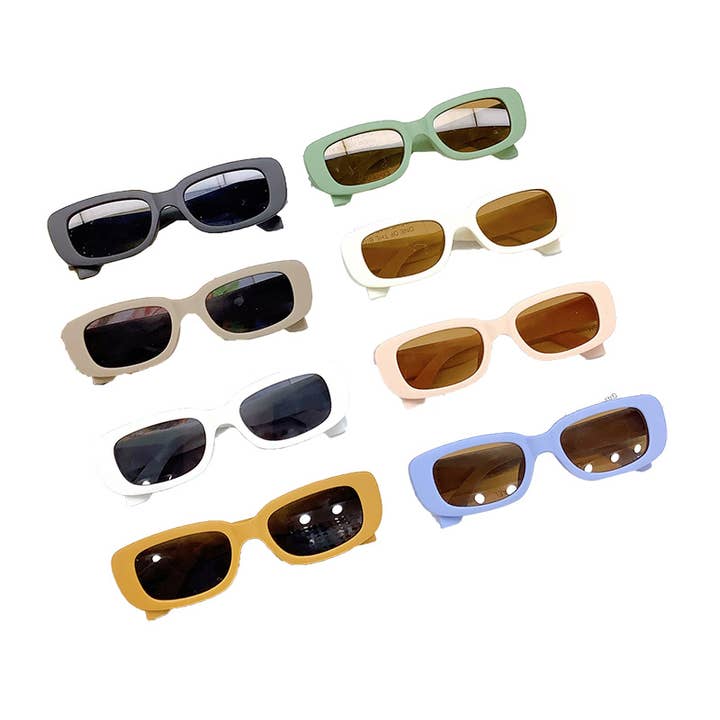 Vintage Square Kids Sunglasses UV Protection Sun Glasses for wholesale by Auraquise