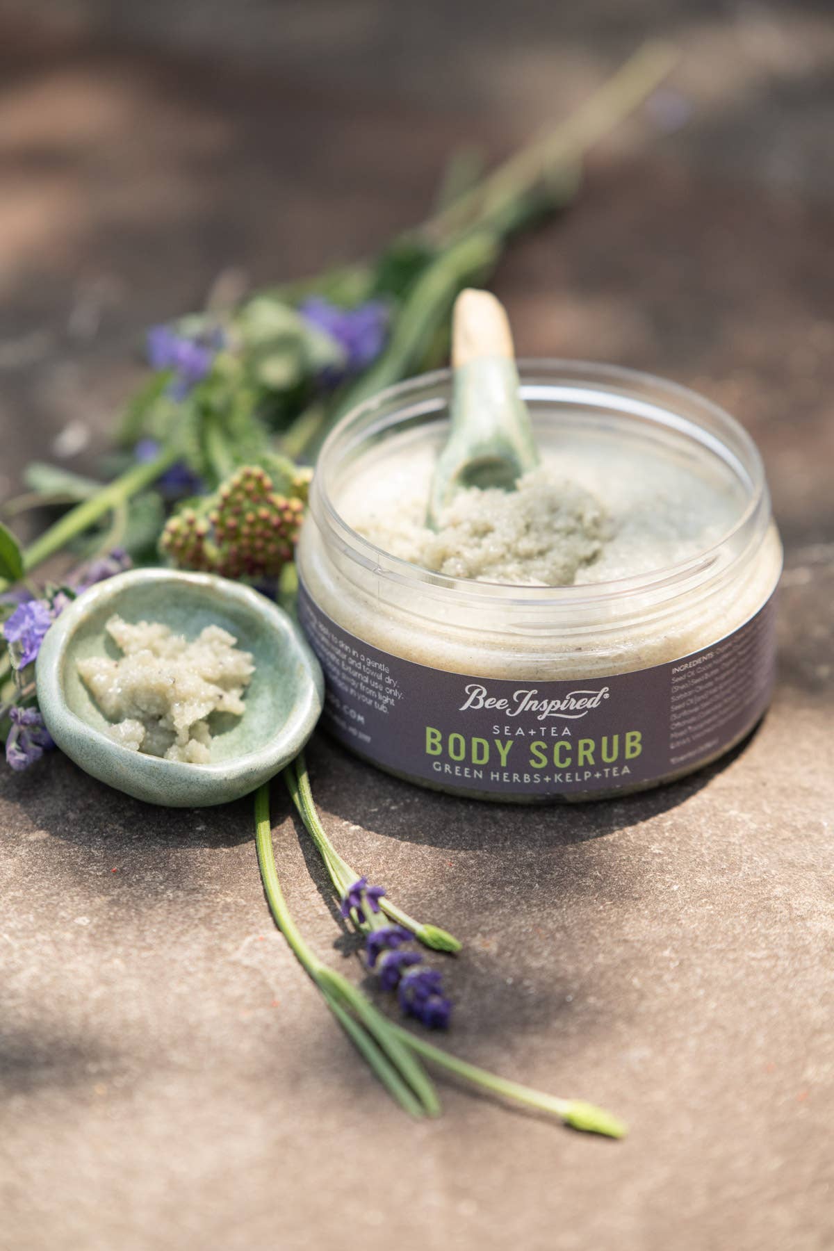 Bee Inspired - Wholesale Body Scrub/Exfoliant - Sea + Tea Body Scrub | 8oz Coastal Herbs Body Scrub14