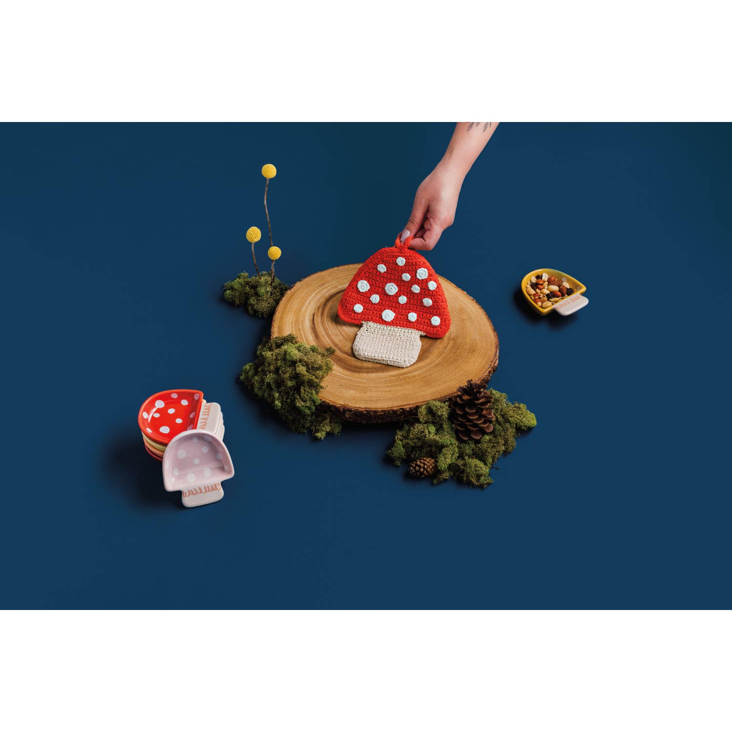 Danica Jubilee - Wholesale Condiment/Dip Bowl - Toadstool Shaped Pinch Bowls Set of 61