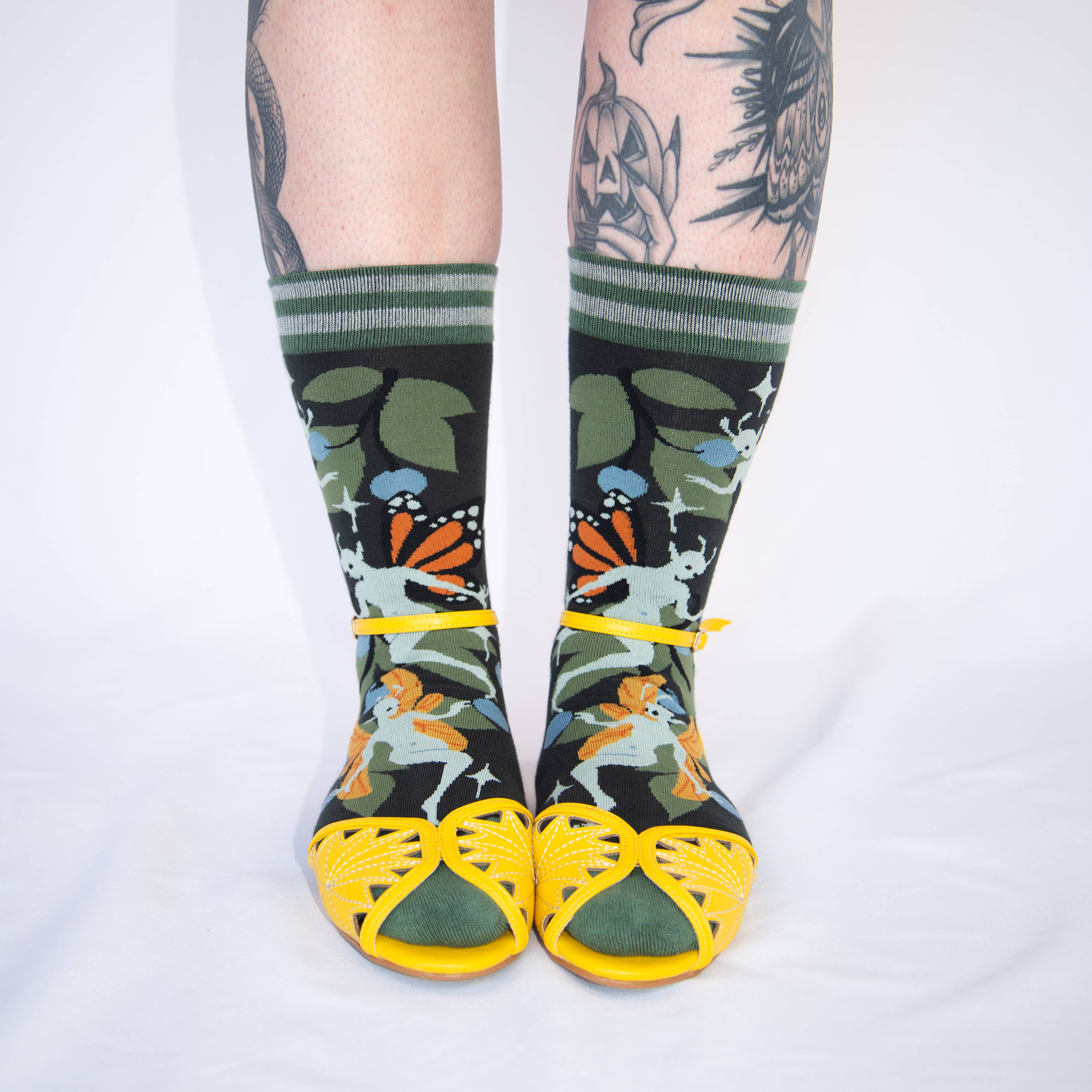 FootClothes LLC – Engroshandel Strømper - Unisex – Fantasifulde Fairies Crew Strømper28