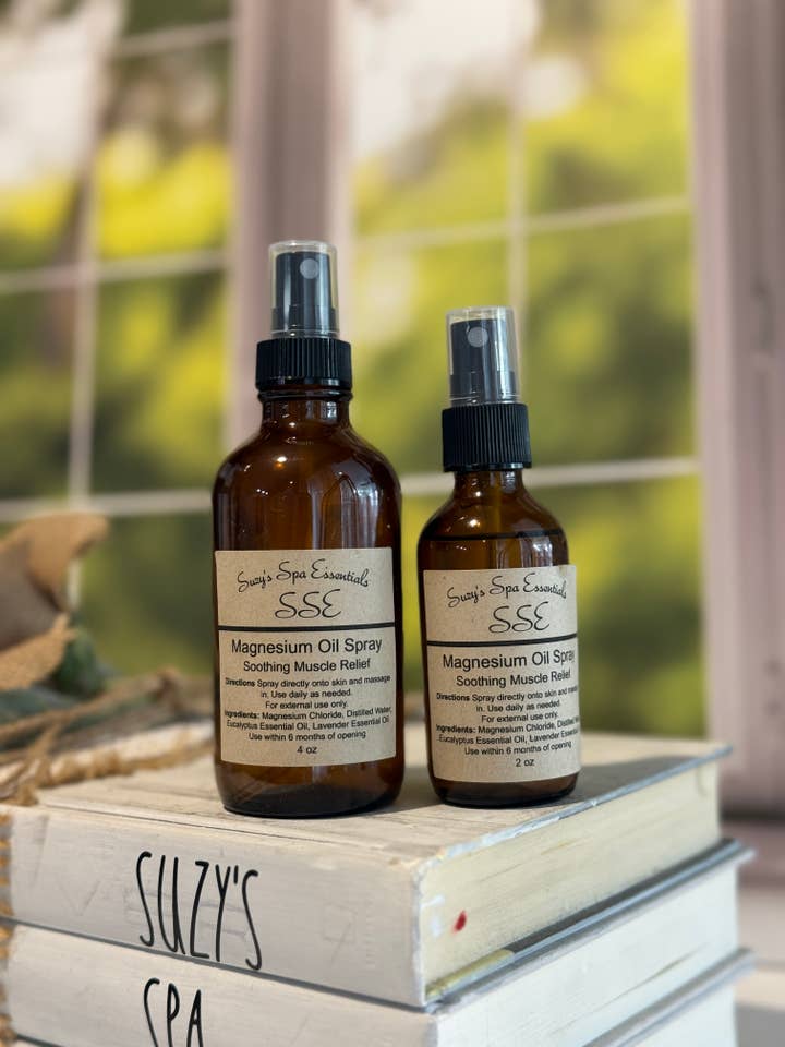 Olio di Magnesio – Spray Muscolare e per il Sonno alla Lavanda + Eucalipto per la vendita all'ingrosso da parte di Suzy Spa Essentials