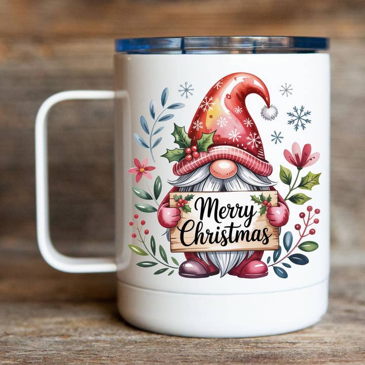 Weihnachtsreise-Kaffeebecher 12oz für den Großhandel von Stencil Art Canada