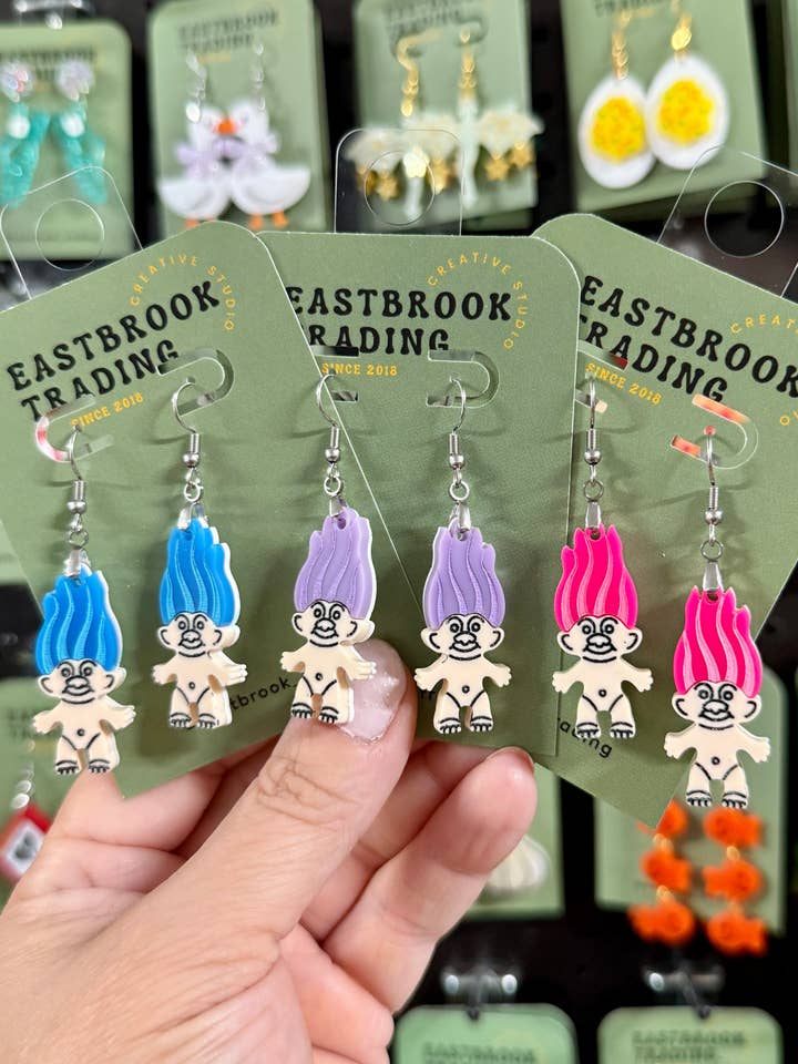 Boucles d'oreilles Troll pour la vente par Eastbrook Trading