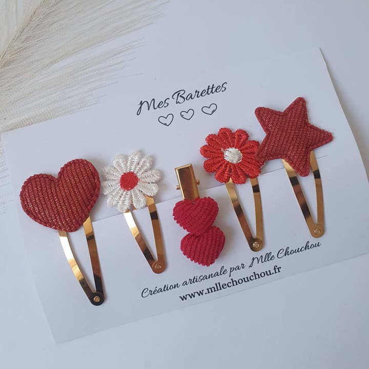 MlleChouChou - Wholesale Hair Clip - Women's - Set of flamboyant hair clips1