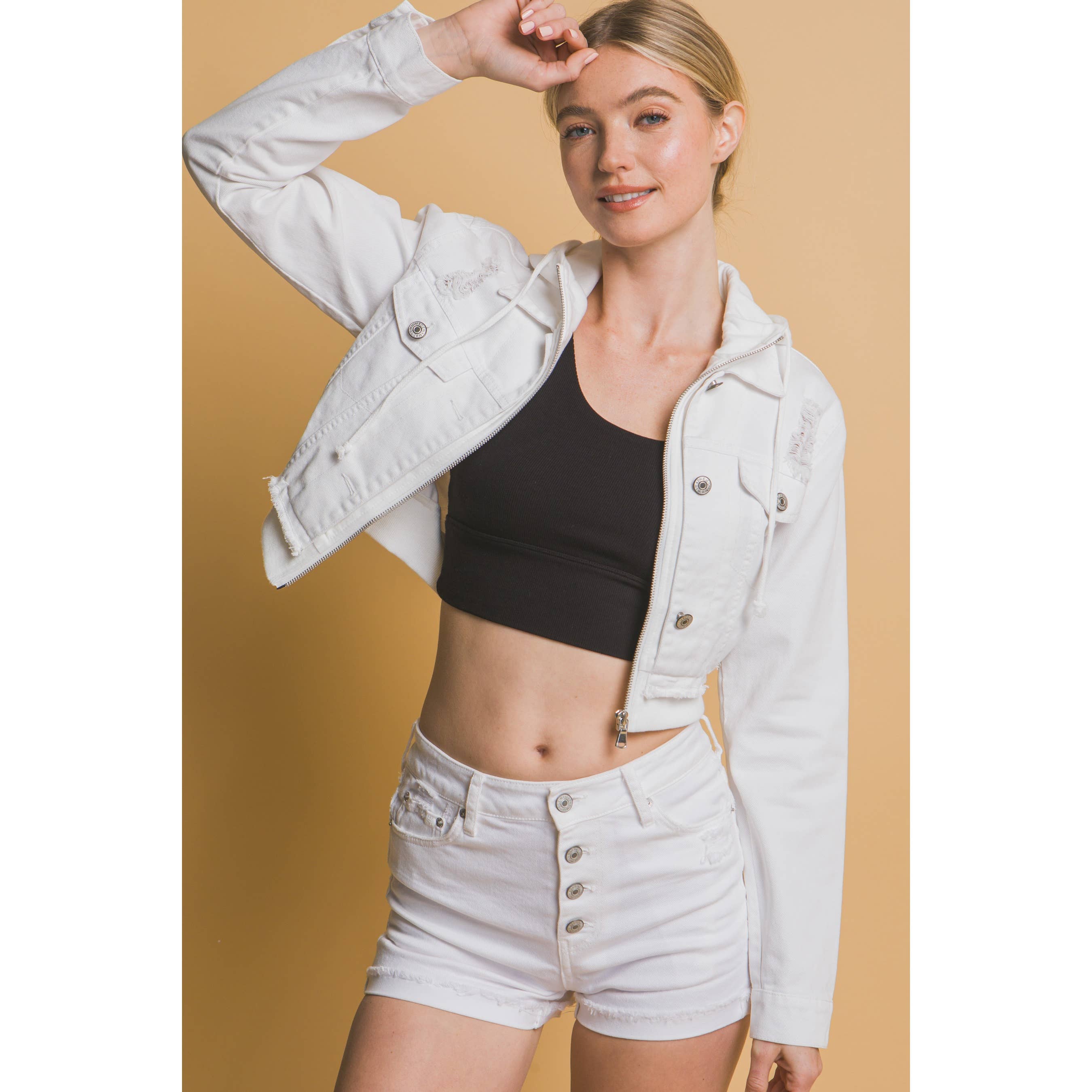 Apolline – Großhandel Jacke – Damen – Kurz geschnittene Jeansjacke4