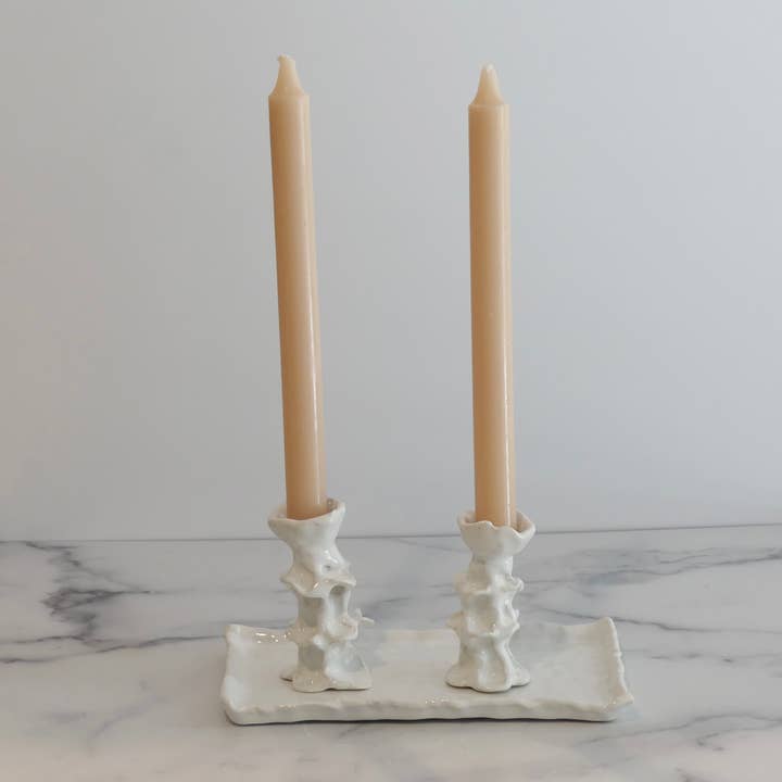 Design by Pouneh - Wholesale Candle holder - Organic Elegance Candlestick Set with Tray.1